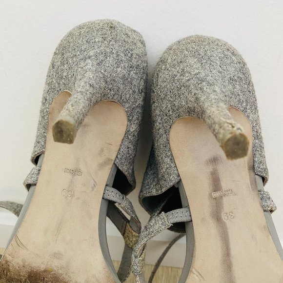 Alexander Wang Women's Heels Grey Wool Shoes 39 - Picture 7 of 8